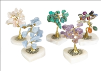 B&amp;#228;umchen Halbedelsteinen PERU Amethyst, Celestine, Mix, Chrysocol, Rosenqzuarz zuf&amp;#228;llig assortiert