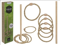 Ringwurfspiel inkl. Stange und 4 Ringe in Geschenkverpackung Holz