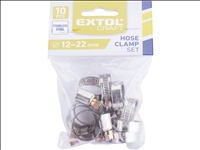 Schlauchklemme 10er Set 12mm -22mm Extol Craft