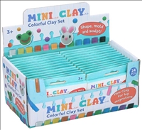 Knetmasse mini 12tlg 9cm 24Stk im Dispay