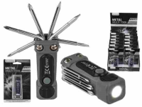 Werkzeug Multitool mit 8 Funktionen 3.5x8cm Edelstahl 16 Stck im Display