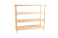 Schuregal mit 4 B&amp;#246;den 74x26x67cm Holz