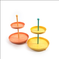 Etagere 2 Stufen 2 Farben ass 31x39cm Metall