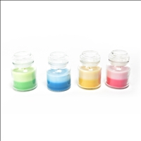 Duftkerze im Glas 4 D&amp;#252;fte ass 7x10cm