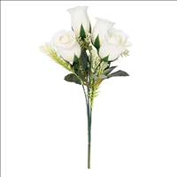 Rose weiss 5 Bl&amp;#252;ten 34cm