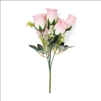 Rose rosa 5 Bl&amp;#252;ten 34cm