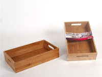 Besteckkasten 8x22x37cm Bambus