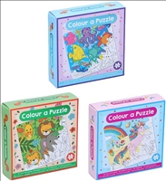 Puzzlespiel zum ausmalen 100tlg 3ass