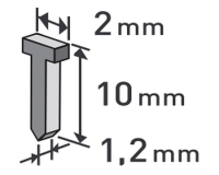 Heftpistolen Klammern 1000.Stck 10mm-14mm f&amp;#252;r 300393 und 300394 Extol Premium