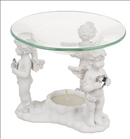 Duftlampe Engel mit Kristallherz