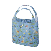 Einkaufstasche ECO CHIC faltbar V&amp;#246;gel Blau 56x38x10cm Kunststoff 100% recycelt