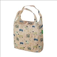 Einkaufstasche ECO CHIC faltbar Schaf-Vielfalt Beige 56x38x10cm Kunststoff 100% recycelt