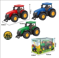 Auto Traktor 3ass 8.5x13.5x7.8cm