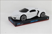 Auto Rennauto weiss in Verpackung 20x7x10cm