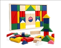Baustein Spiel bunt Holz 37.7x19.5x3cm