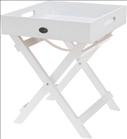 Tablett weiss auf Klappgestell