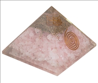 Orgonit Pyramide 7-8cm Rosenquarz INDIEN