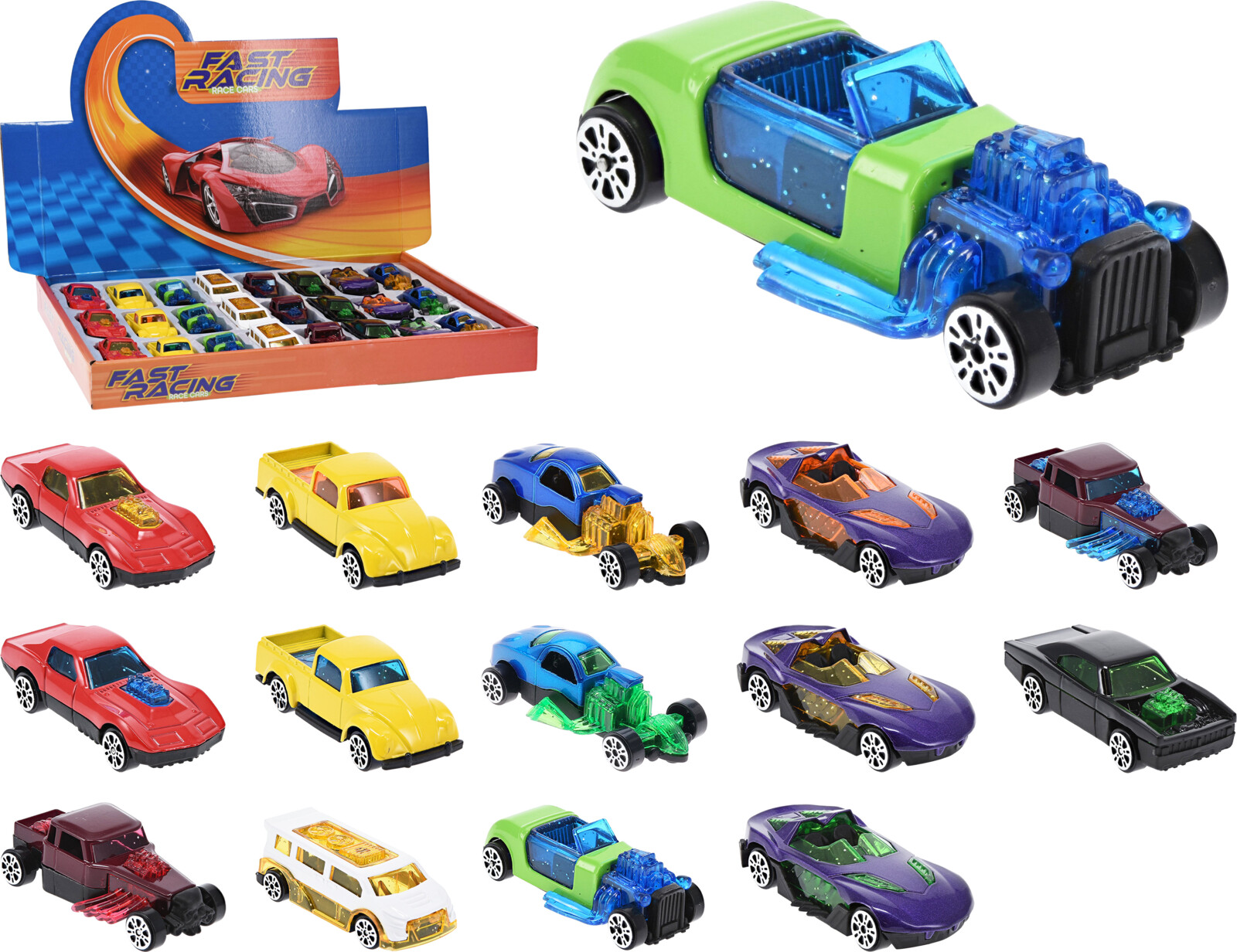 Auto Rennauto 14ass im Display
